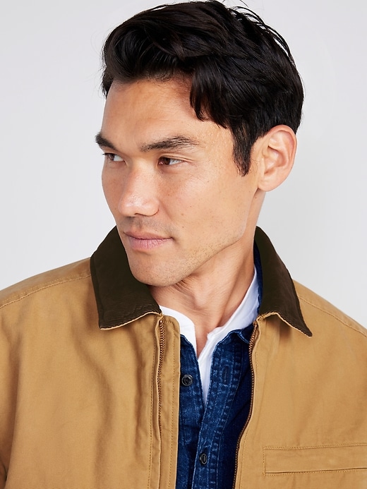 Image number 5 showing, Cozy-Lined Canvas Barn Coat