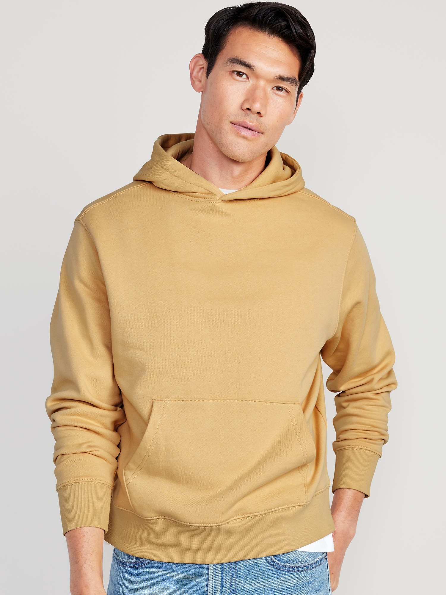 Old Navy Pullover Hoodie for Men yellow. 1