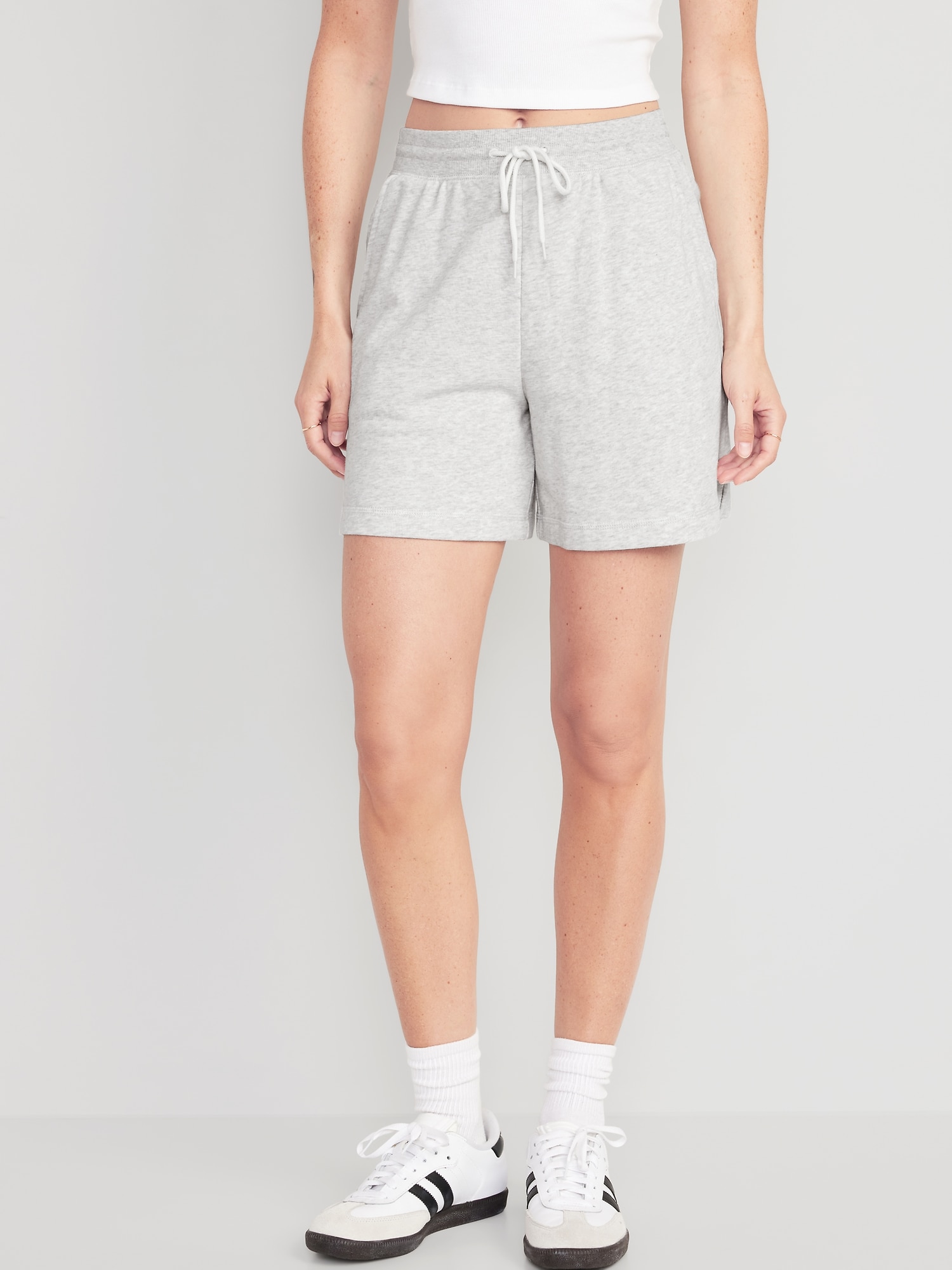 Extra High-Waisted Vintage Sweat Shorts -- 5-inch inseam