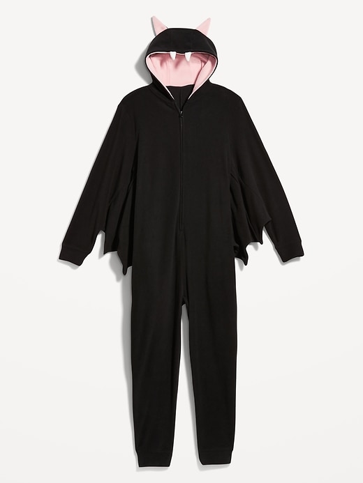 Image number 4 showing, Matching Gender-Neutral Bat One-Piece Pajamas for Adults