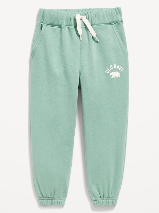 View large product image 1 of 2. Unisex Logo Cinched-Hem Sweatpants for Toddlers