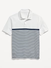 View large product image 3 of 3. Cloud 94 Soft Go-Dry Cool Striped Performance Polo Shirt for Boys