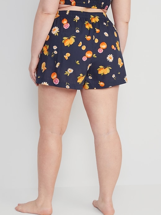 Image number 8 showing, Matching High-Waisted Printed Pajama Boxer Shorts - 3.5-inch inseam