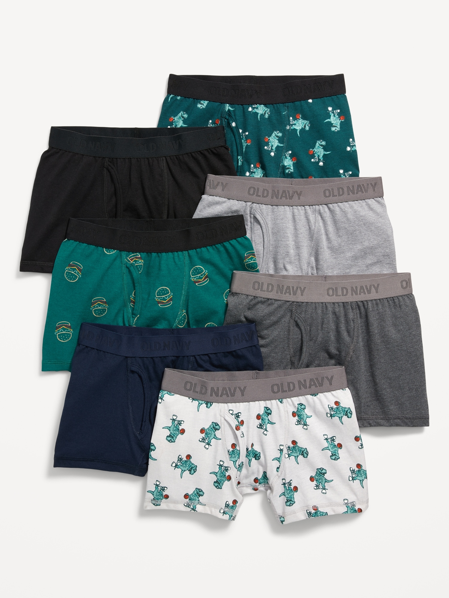Old Navy Printed Boxer-Briefs Underwear 7-Pack for Boys