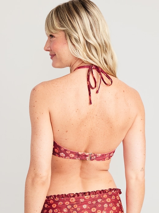 Image number 2 showing, Ruffled Convertible Bandeau Swim Top