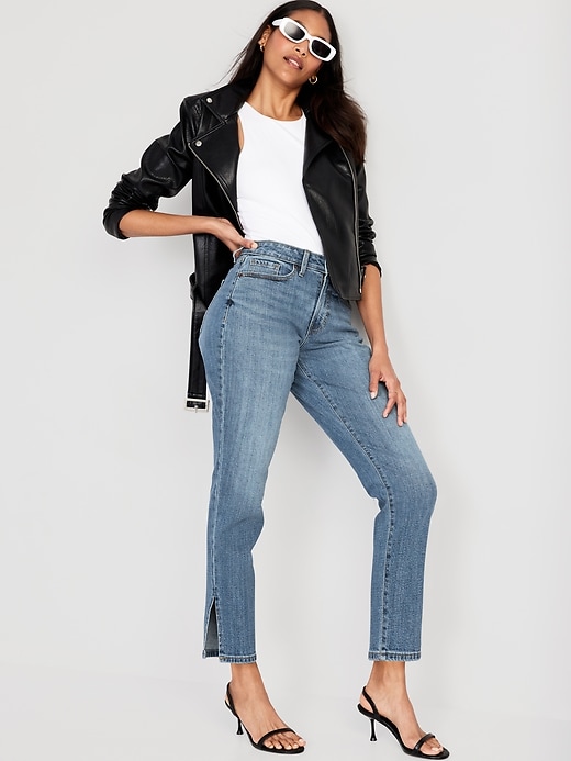 Image number 3 showing, Curvy High-Waisted OG Straight Jeans