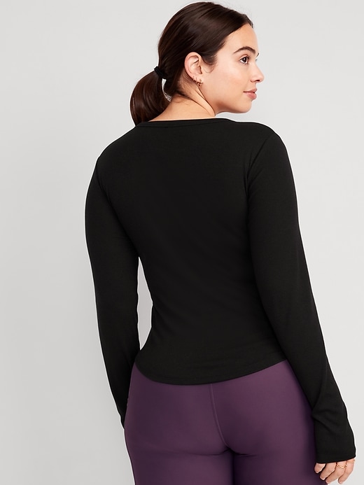 UltraLite Fitted Rib-Knit Top | Old Navy