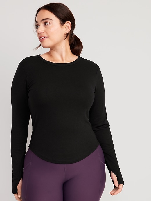 UltraLite Fitted Rib-Knit Top | Old Navy
