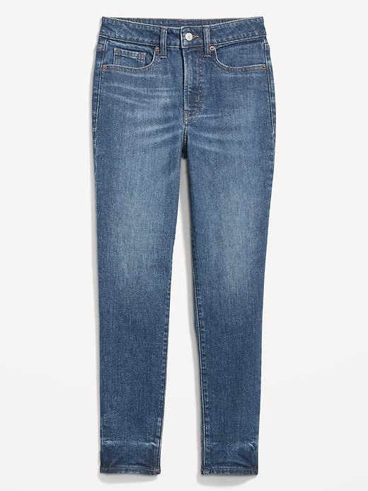 Image number 4 showing, High-Waisted OG Straight Cotton-Hemp Blend Ankle Jeans