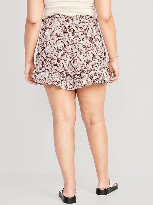 Image number 8 showing, High-Waisted Swim Cover-Up Shorts -- 2.25-inch inseam