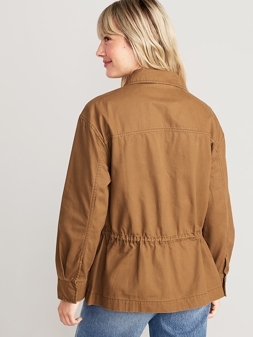 Image number 5 showing, Cinched-Waist Utility Jacket