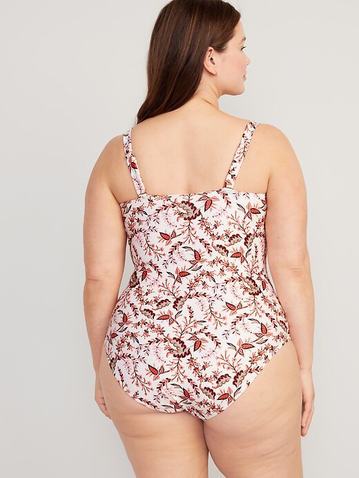 Image number 8 showing, Cinched-Tie One-Piece Swimsuit