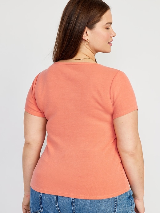 Fitted Rib-Knit T-Shirt | for Old Navy Women