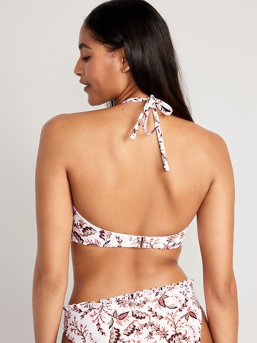 Image number 2 showing, Ruffled Convertible Bandeau Swim Top