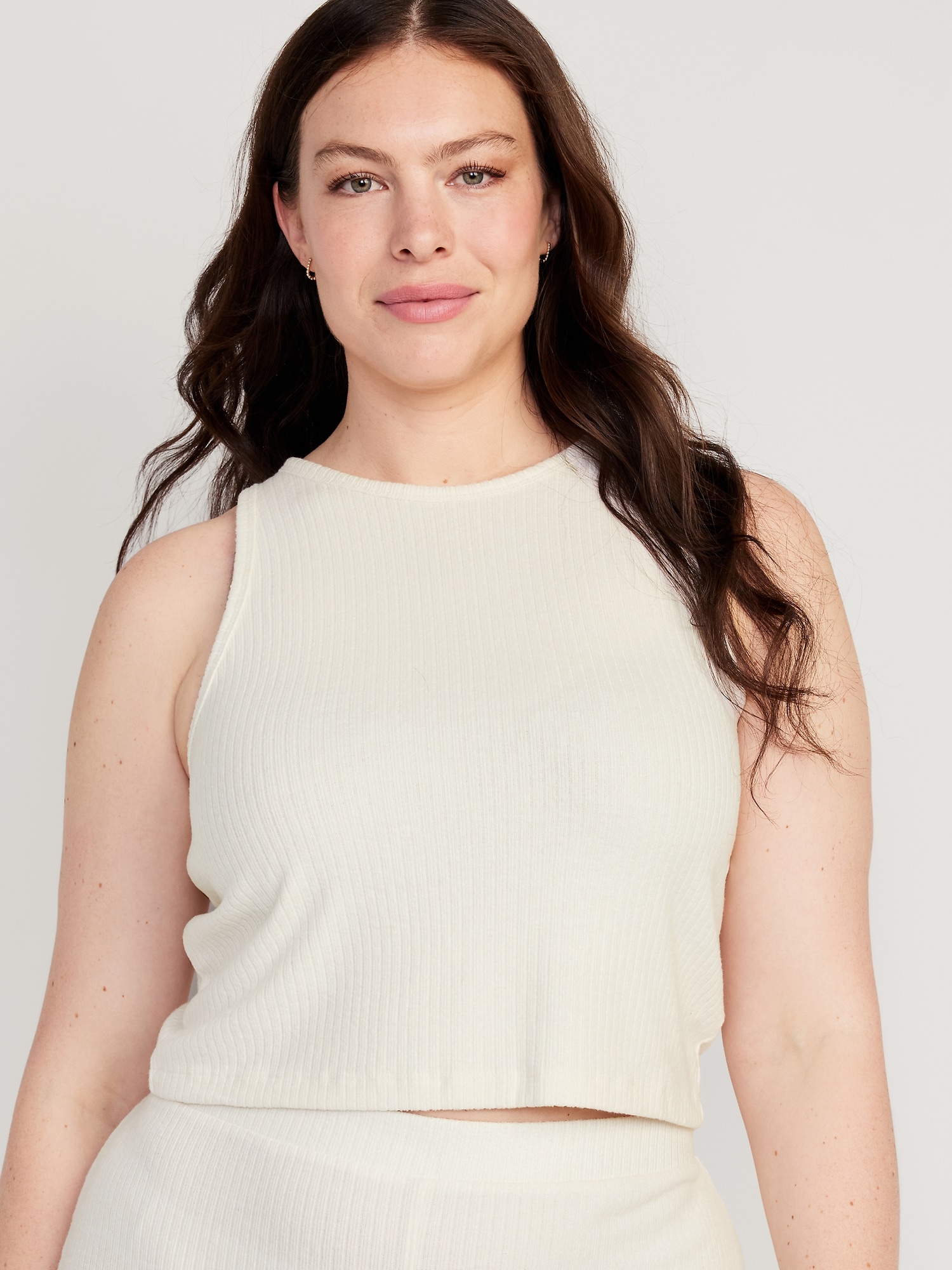 Cropped Rib-Knit Tank Top for Women | Old Navy