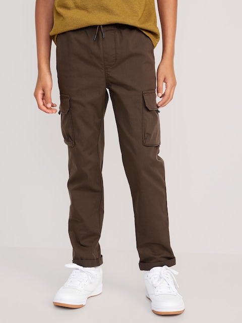 Built-In Flex Tapered Tech Cargo Pants for Boys - Coffee Grounds