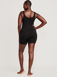 View large product image 6 of 8. Seamless Rib-Knit Bodysuit -- 6-inch inseam
