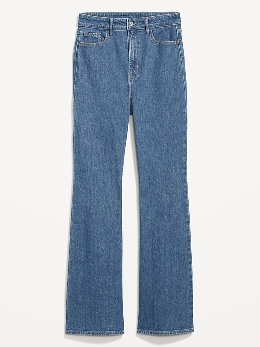 Image number 4 showing, Higher High-Waisted Cotton-Hemp Blend Flare Jeans