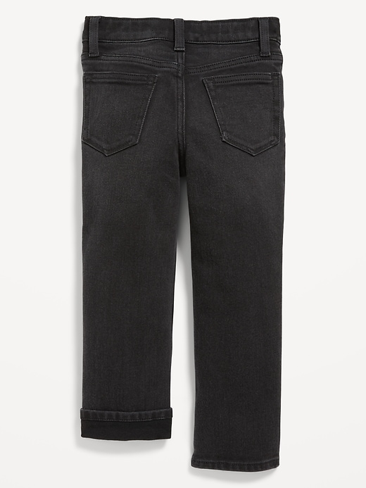 View large product image 2 of 2. Built-In Warm Straight Jeans for Toddler Boys