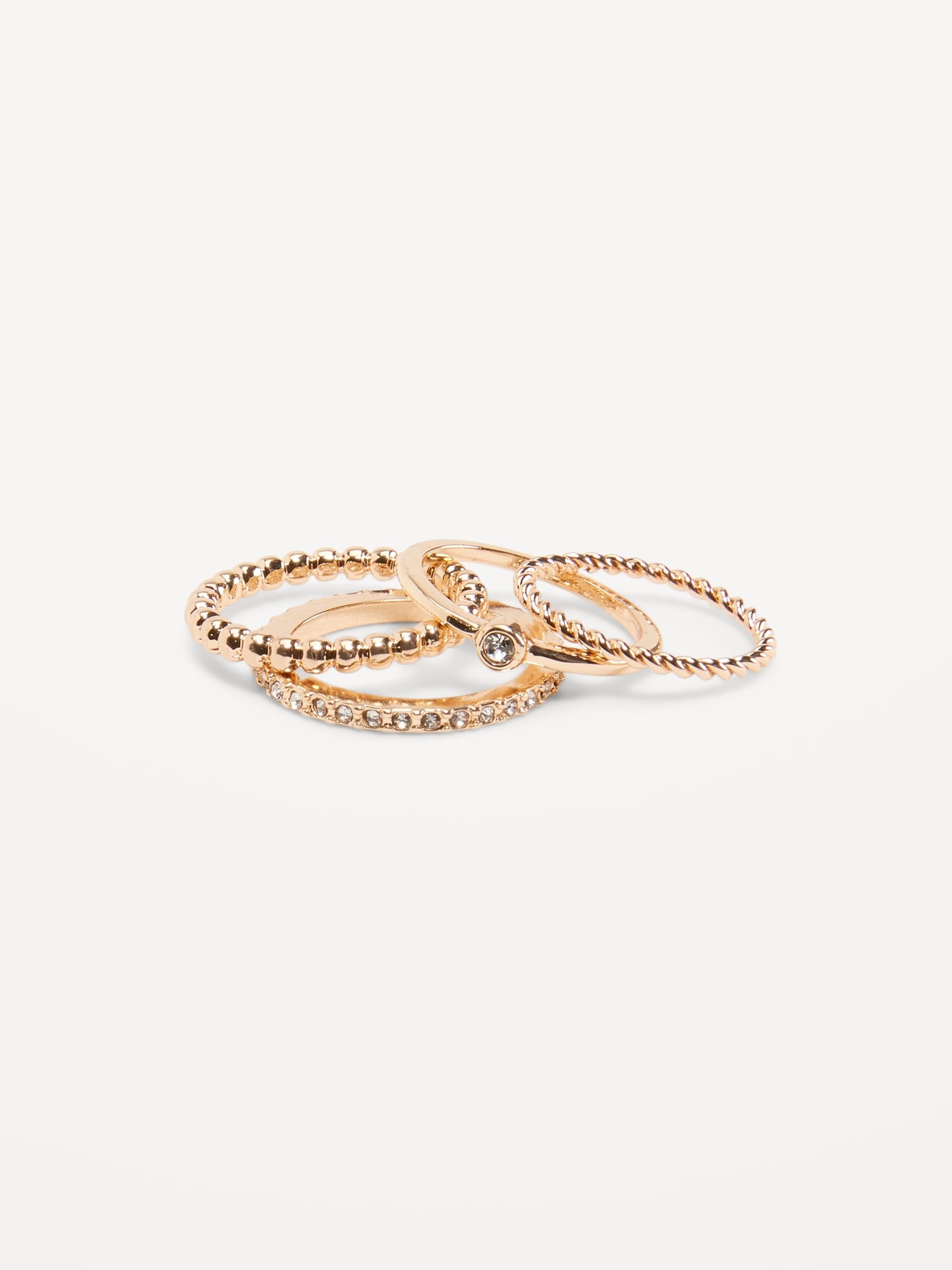 Gold-Plated Ring 4-Pack for Women | Old Navy