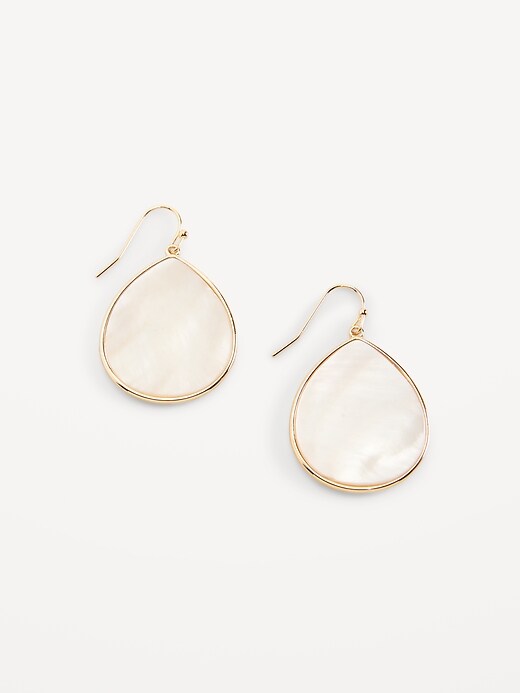 Gold plated teardrop earrings Clearance
