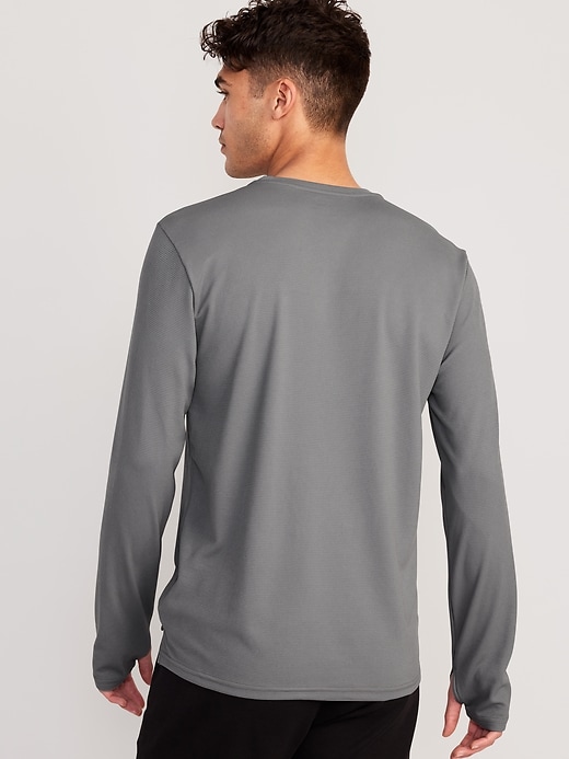 Image number 2 showing, Long-Sleeve Thermal-Knit Performance Henley