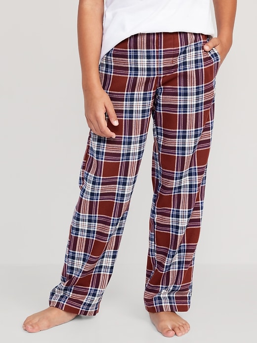 View large product image 1 of 4. Straight Printed Flannel Pajama Pants for Boys