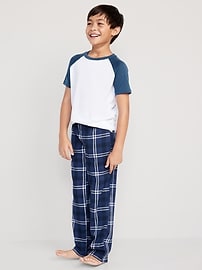View large product image 3 of 4. Straight Printed Flannel Pajama Pants for Boys