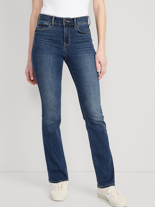 Image number 1 showing, High-Waisted Kicker Boot-Cut Jeans For Women