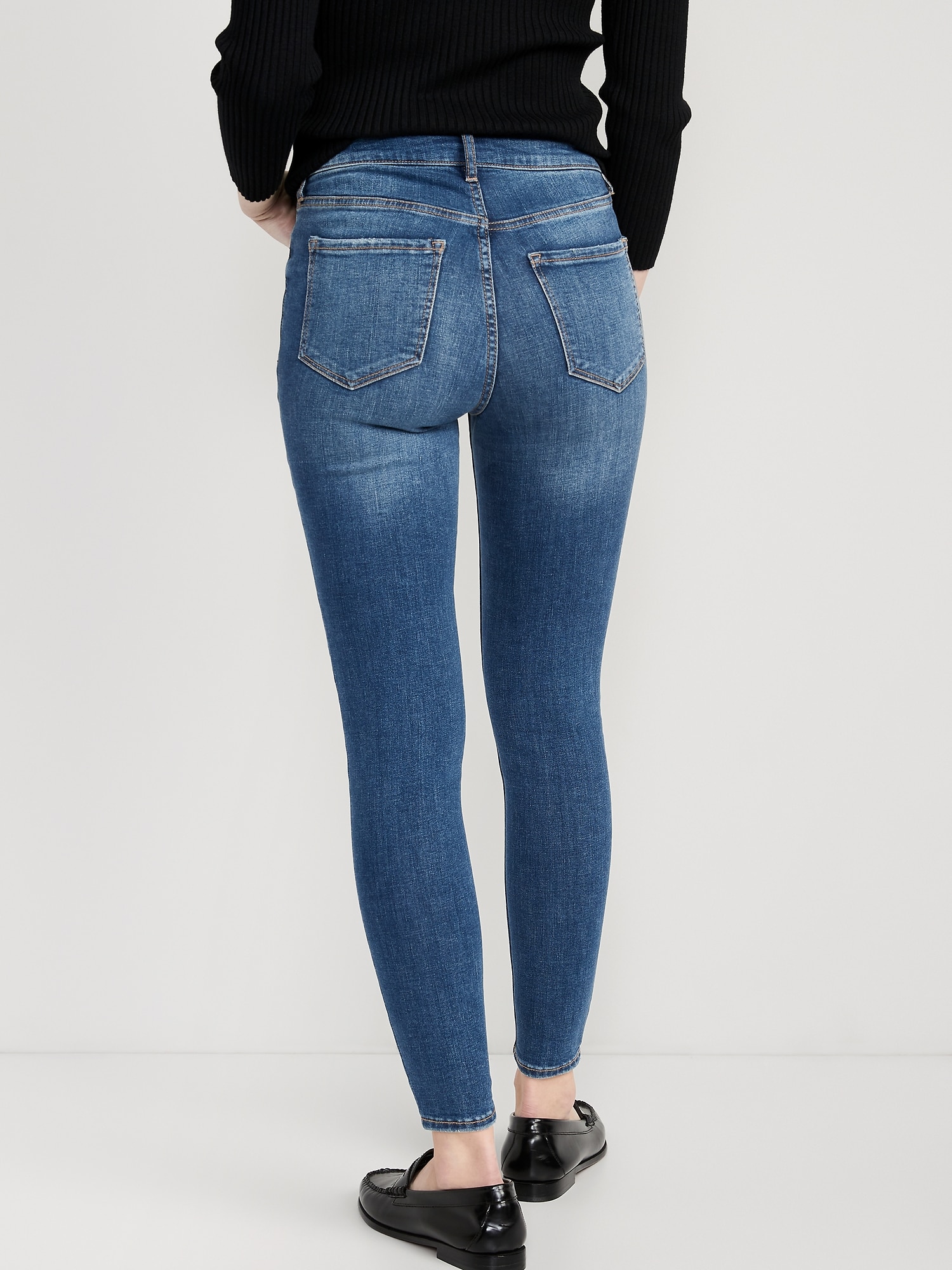 Women's High-Rise Medium Wash Super Skinny Jeans, Women's Bottoms