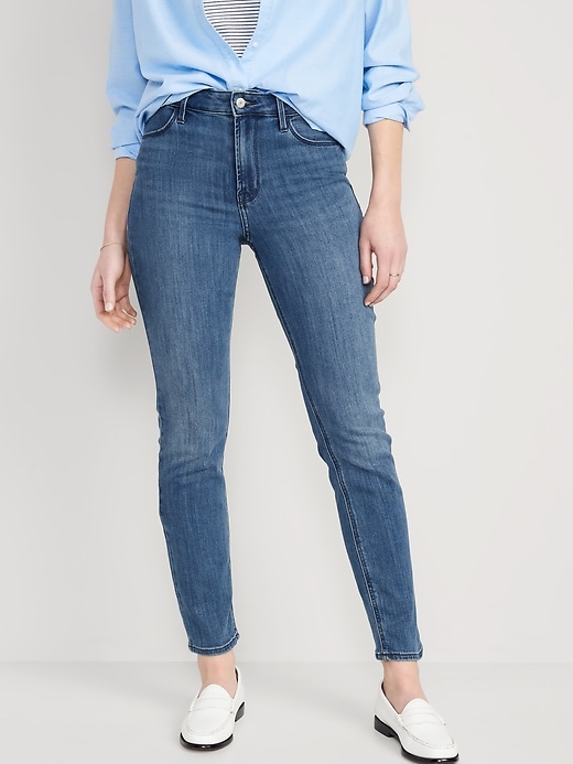 Image number 1 showing, High-Waisted Wow Straight Jeans