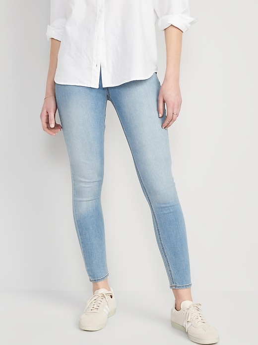 Image number 1 showing, Mid-Rise Wow Super-Skinny Jeggings