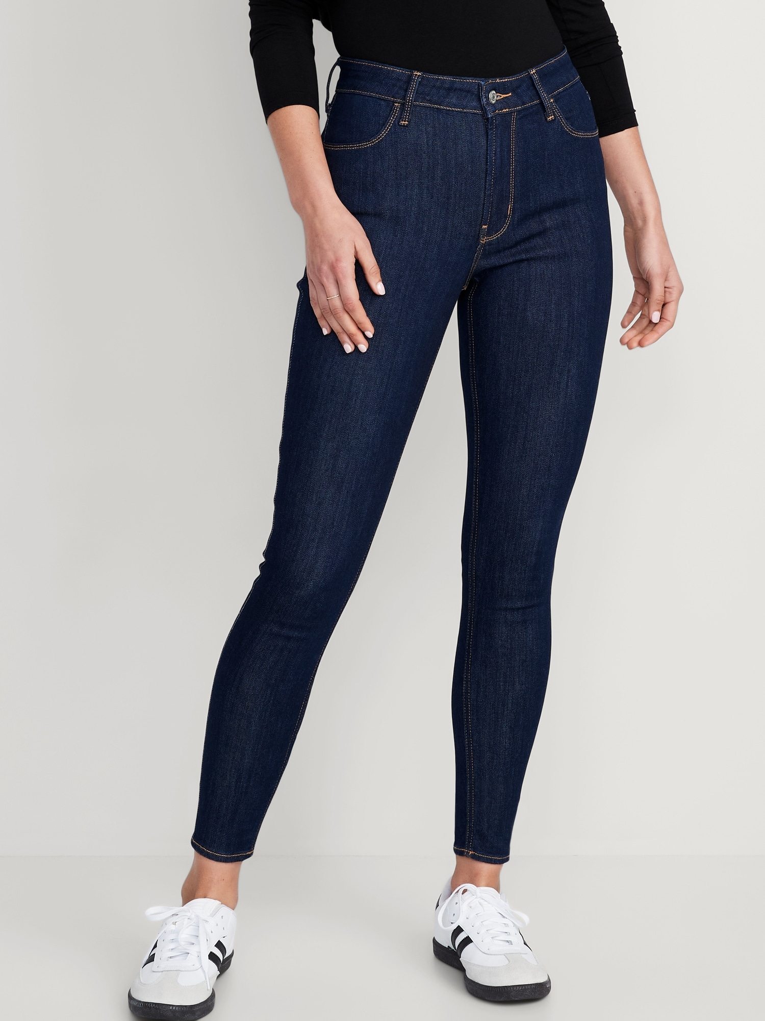 SEXY Black SKINNY Jeans SIZE 14 Womens DISTRESSED Hi Rise CURVY Stretch |  eBay