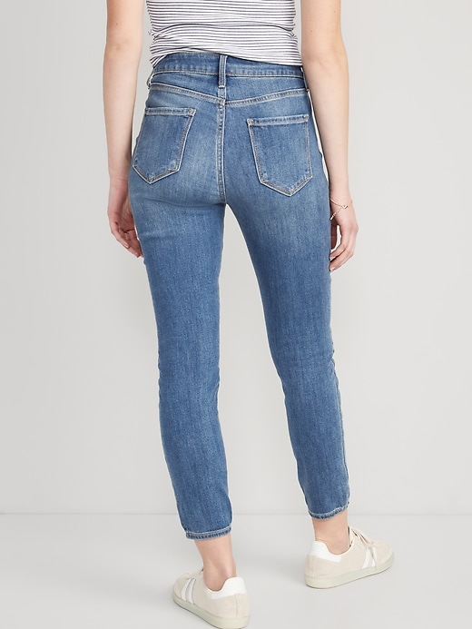 Image number 2 showing, High-Waisted Wow Super-Skinny Ankle Jeans for Women