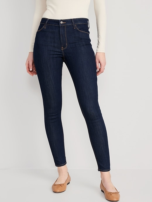 Image number 1 showing, High-Waisted Wow Super-Skinny Jeans for Women