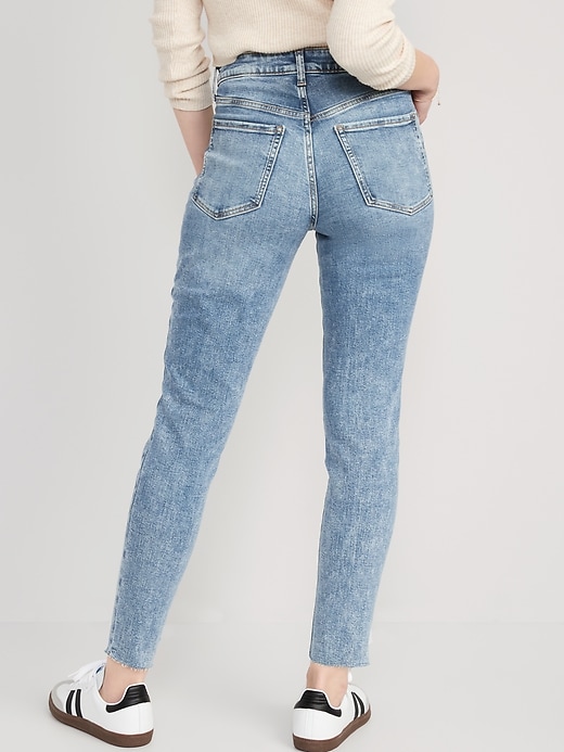 Image number 2 showing, High-Waisted OG Straight Cut-Off Ankle Jeans