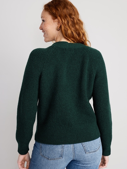 Image number 2 showing, Shaker-Stitch Cardigan Sweater