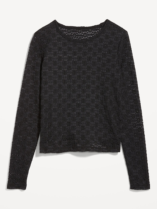 Image number 4 showing, Long Sleeve Lace Top