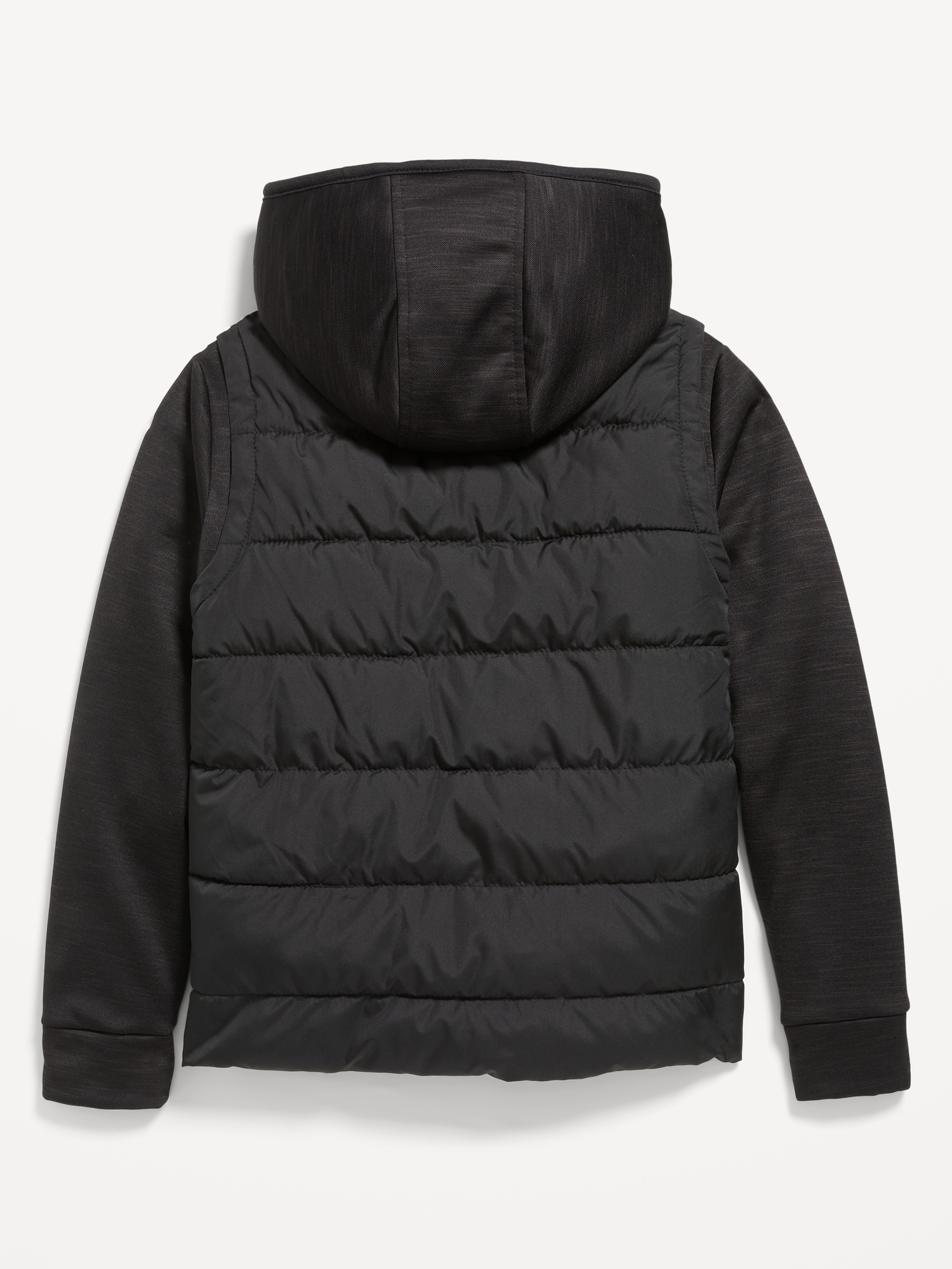 Micro Fleece Hybrid Hooded Jacket for Boys | Old Navy
