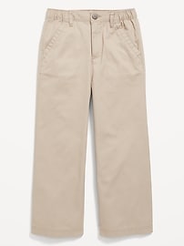 View large product image 4 of 4. High-Waisted Wide-Leg School Uniform Pants for Girls