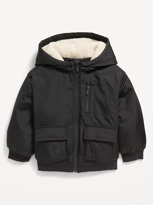 Unisex Water-Resistant Utility Pocket Jacket for Toddler