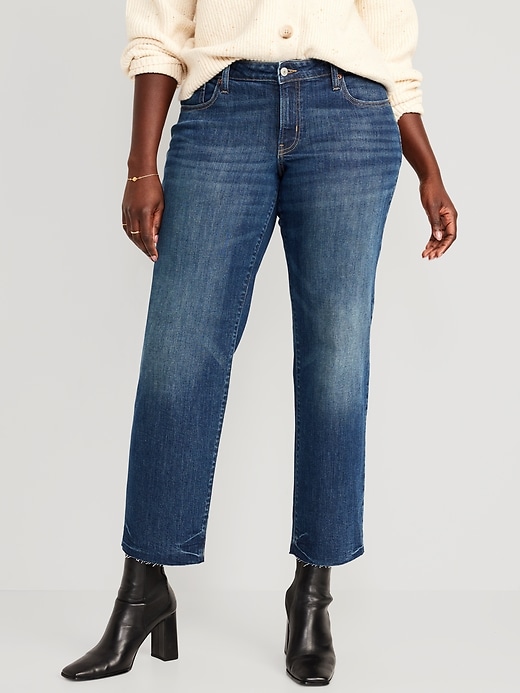 Image number 5 showing, Low-Rise OG Loose Cut-Off Jeans