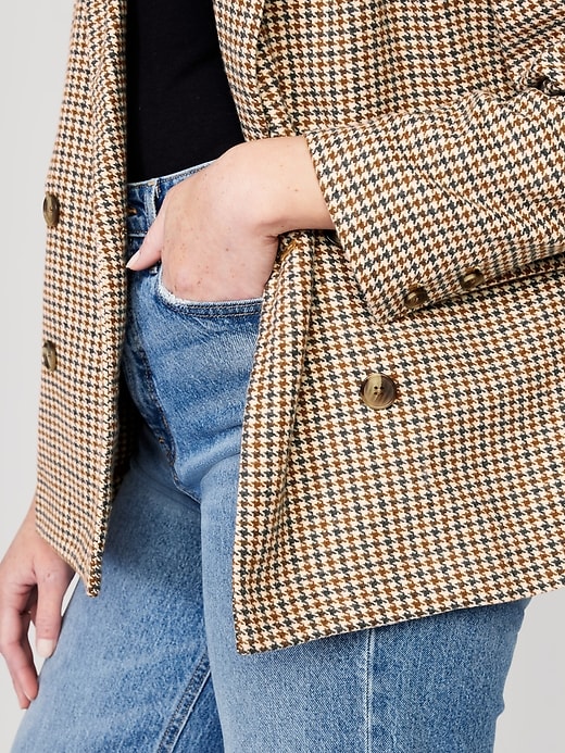 Image number 4 showing, Double-Breasted Textured Blazer