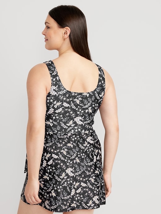 Image number 6 showing, Wrap-Front Swim Dress