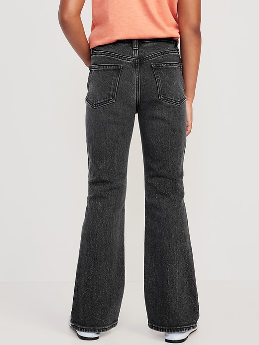 View large product image 2 of 5. High-Waisted Flare Jeans for Girls