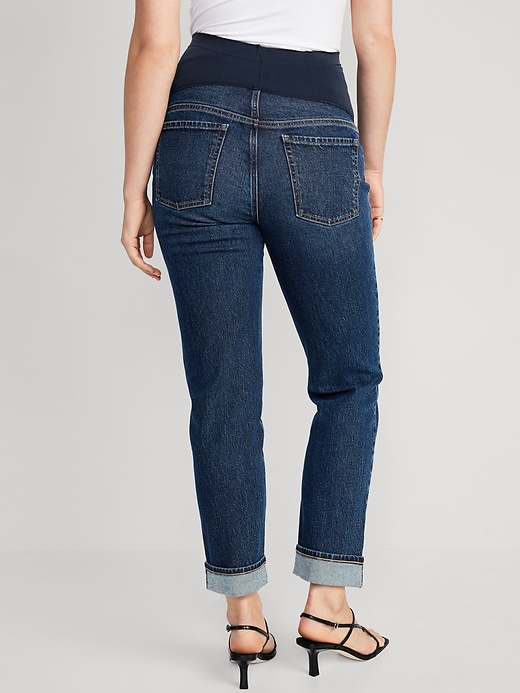 Image number 2 showing, Maternity Full Panel Boyfriend Jeans