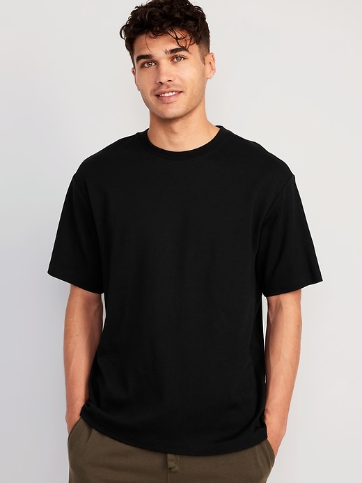 Image number 1 showing, Boxy Crew-Neck Performance T-Shirt