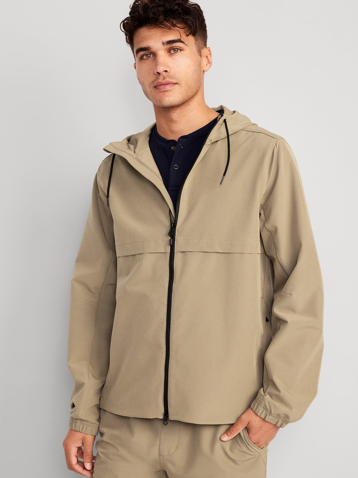 Water-Resistant Hooded Jacket