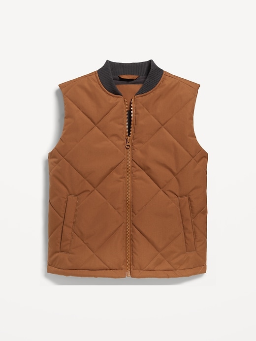 View large product image 2 of 3. Quilted Utility Vest for Boys