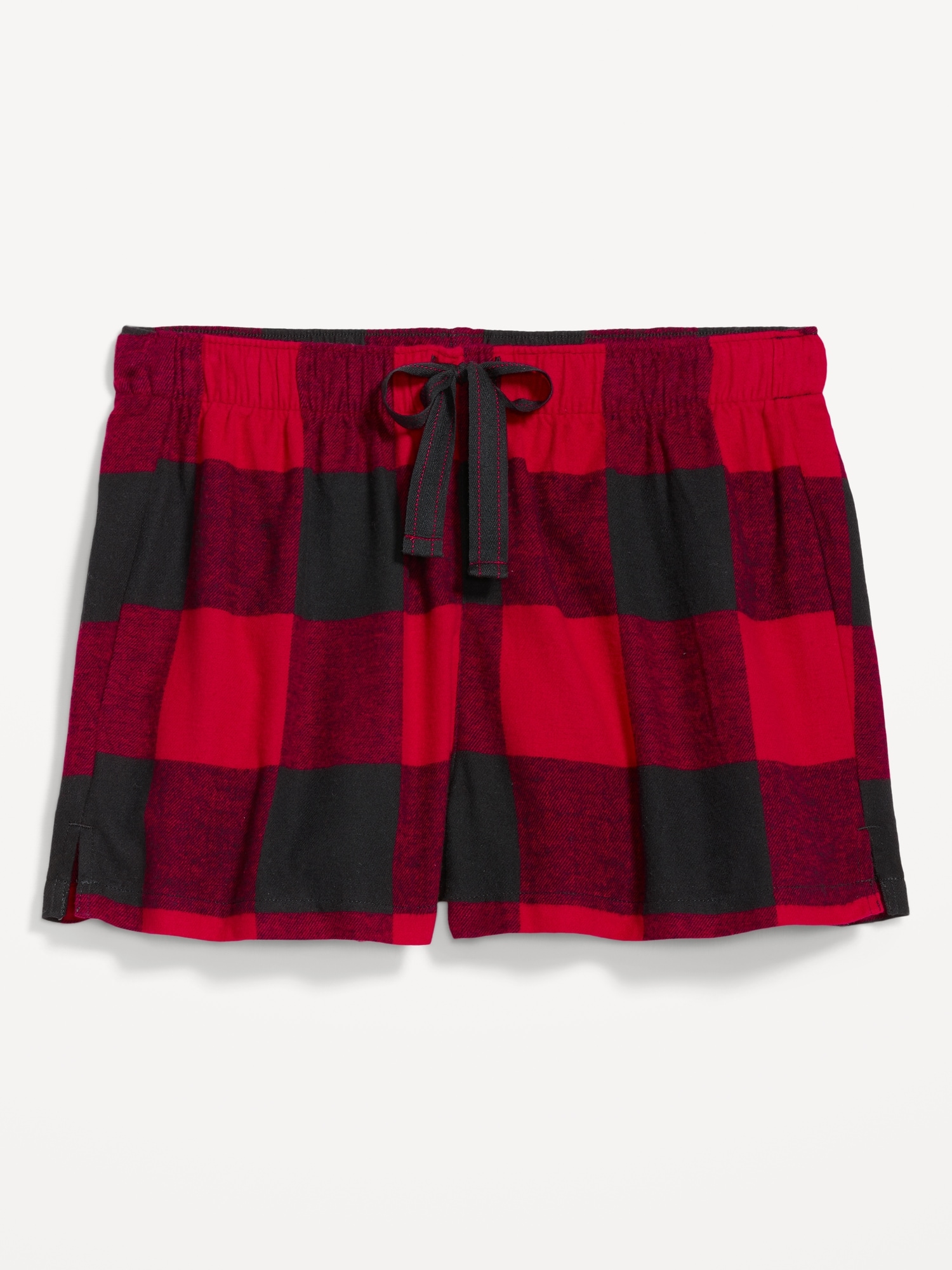 Matching Plaid Flannel Pajama Shorts -- 7.5-inch inseam